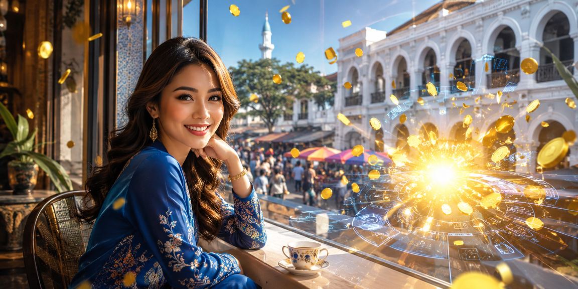 Pengguna wanita berbaju kurung akses kasino dalam talian di Kota Bharu Kelantan